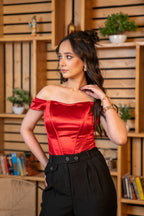 Allure Off-Shoulder Corset Top