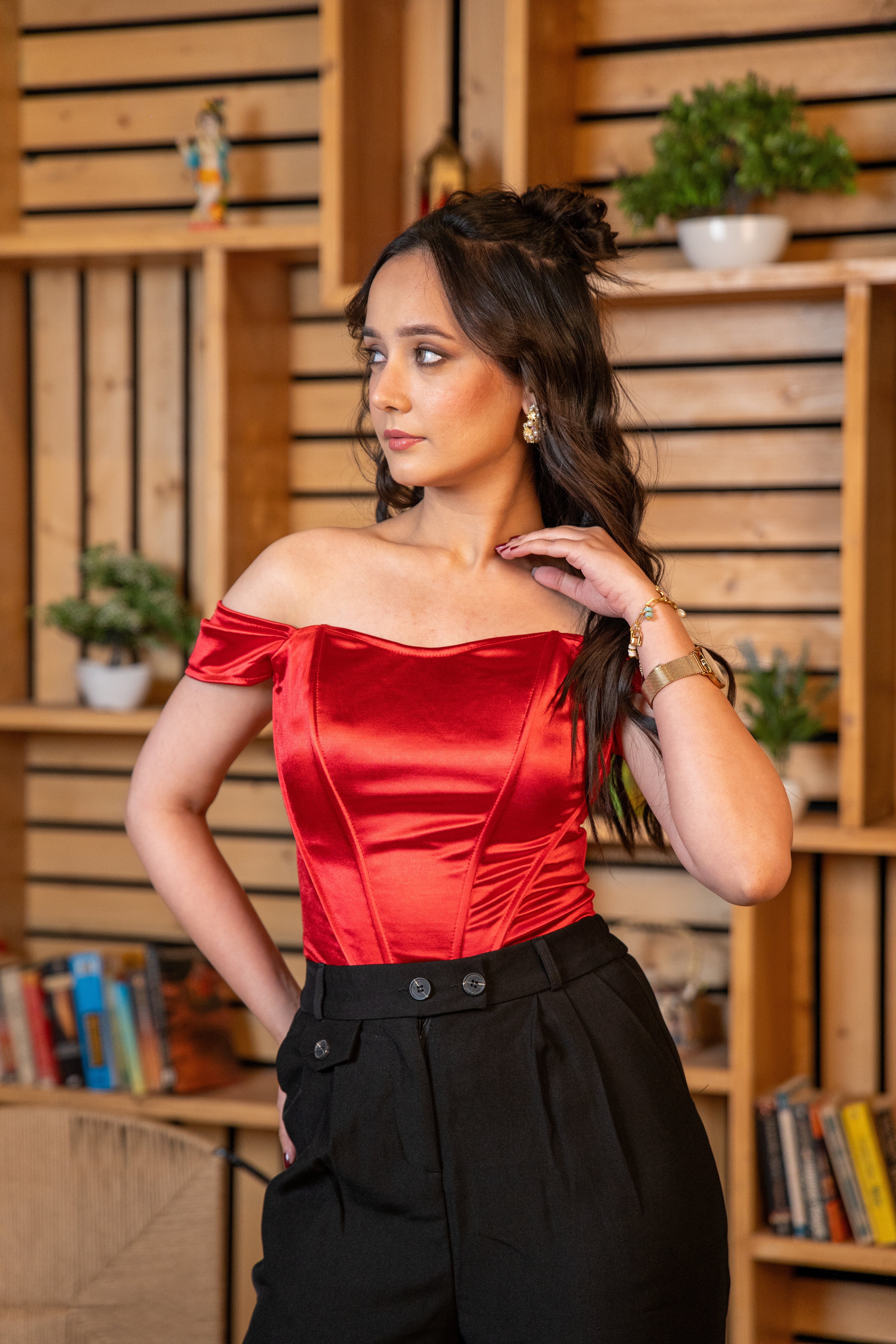 Allure Off-Shoulder Corset Top