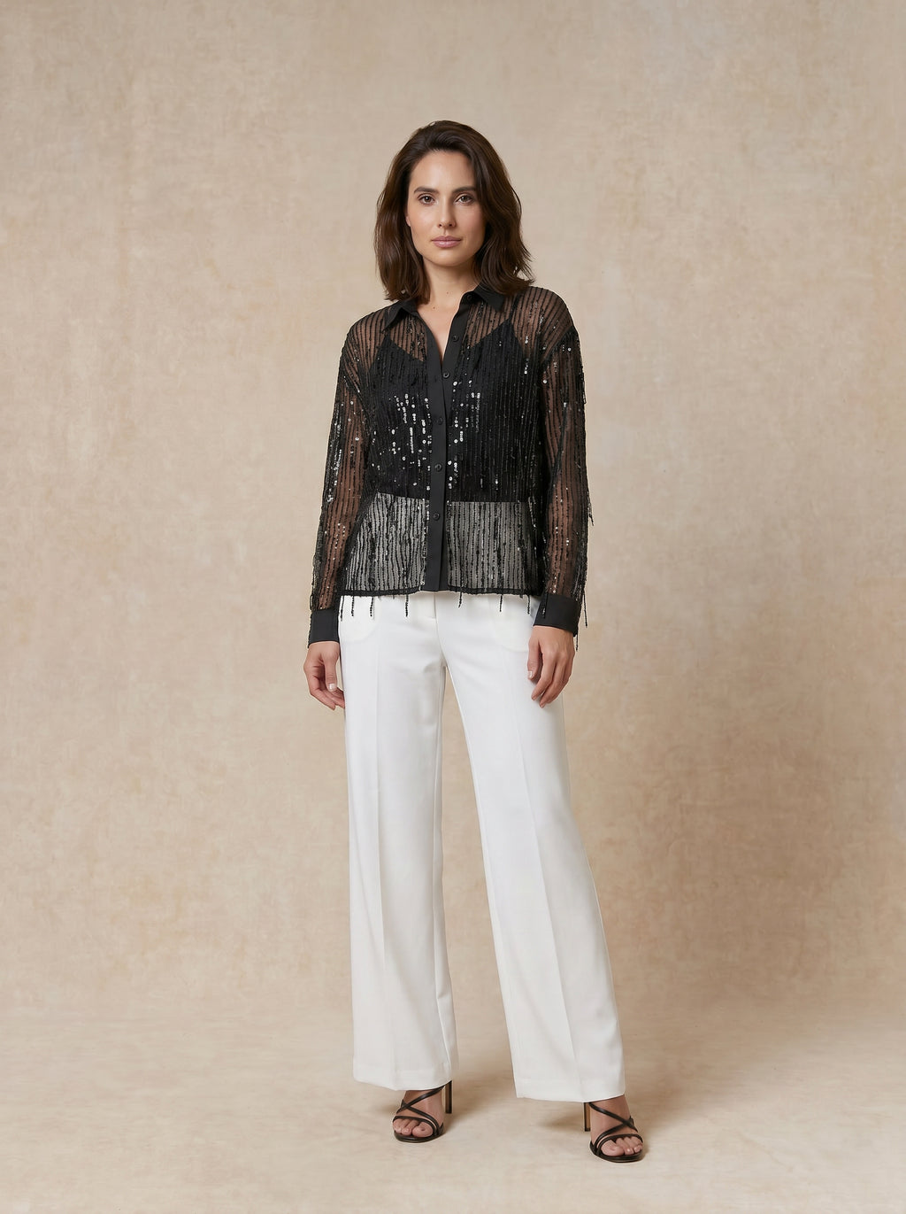 Noir Blanc Timeless Tailored Trousers