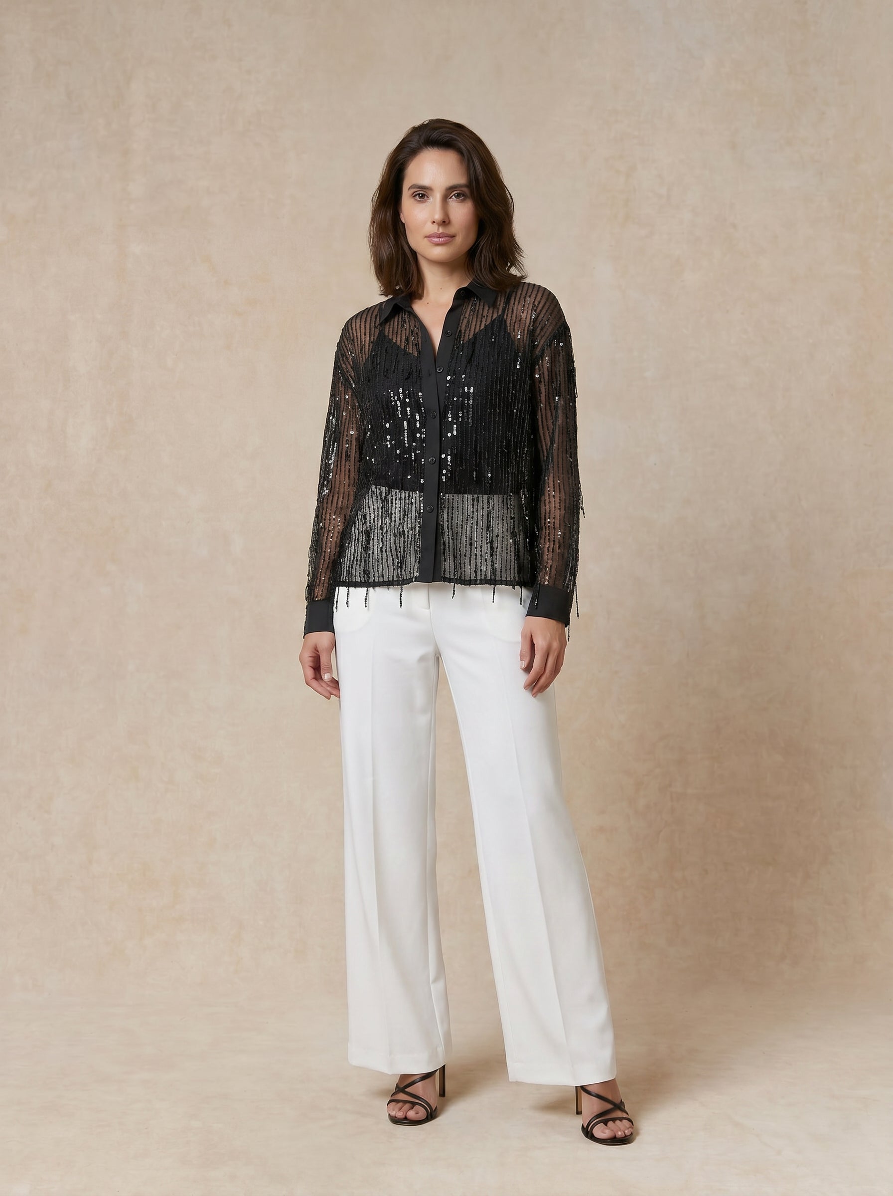Noir Blanc Timeless Tailored Trousers