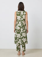 Olive Bloom Floral Cotton Co-Ord Set