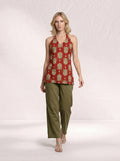 Jharokha Heritage Print Halter Cotton Top