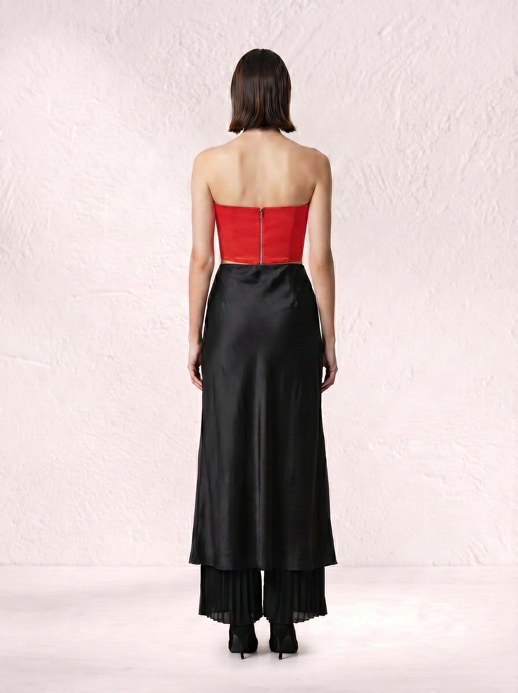 Korean Breeze Pleated Ankle-Length Trousers